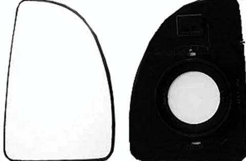 Miroir Glace rétroviseur droit pour PEUGEOT BOXER I phase 2, 2002-2006, verre supérieur, à clipser