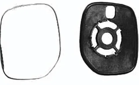 Miroir Glace rétroviseur droit pour PEUGEOT PARTNER I phase 2, 2002-2008, à clipser, Neuf