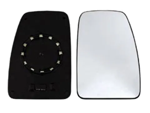 Miroir Glace rétroviseur droit pour NISSAN INTERSTAR ph.2, depuis 2003, verre supérieur, dégivrant