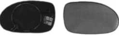 Miroir Glace rétroviseur droit pour CITROËN C5 I phase 1, 2001-2004, bleu, dégivrant, à clipser