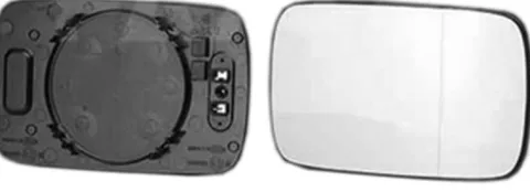 Miroir Glace rétroviseur droit pour BMW série 3 E46 2001-2004, asphérique, dégivrant, blu, Mod. 4 portes, Neuf