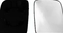 Miroir Glace rétroviseur droit pour CITROËN JUMPY II 2007-2016, verre supérieur, à clipser