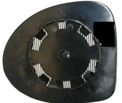 Miroir Glace rétroviseur droit pour RENAULT TWINGO II phase 1, 2007-2011, à clipser, Neuf