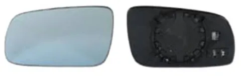 Miroir Glace rétroviseur gauche pour AUDI A3 I ph.1, 1996-2000, (grand), bleu, dégivrant, asphérique
