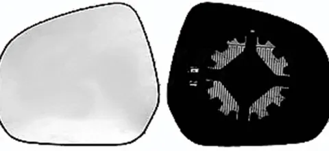 Miroir Glace rétroviseur gauche pour OPEL AGILA, depuis 2008, dégivrant, Neuf