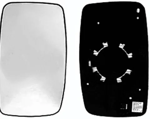 Miroir Glace rétroviseur gauche pour PEUGEOT EXPERT II 2007-2016, à clipser, Neuf