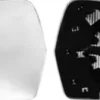 Miroir Glace rétroviseur gauche pour AUDI A3 II ph.3 (3 portes) 2008-2010, dégivrant, à clipser