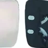 Miroir Glace rétroviseur gauche pour VOLKSWAGEN CADDY III phase 1, 2004-2010, asphérique, à clipser