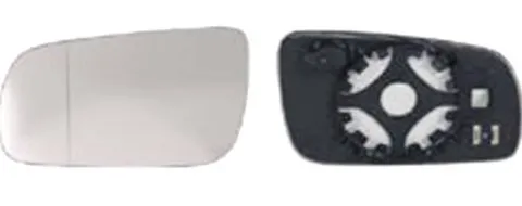 Miroir Glace rétroviseur gauche pour SKODA FABIA I ph. 2 2004-2007, dégivrant, asphérique, Grand