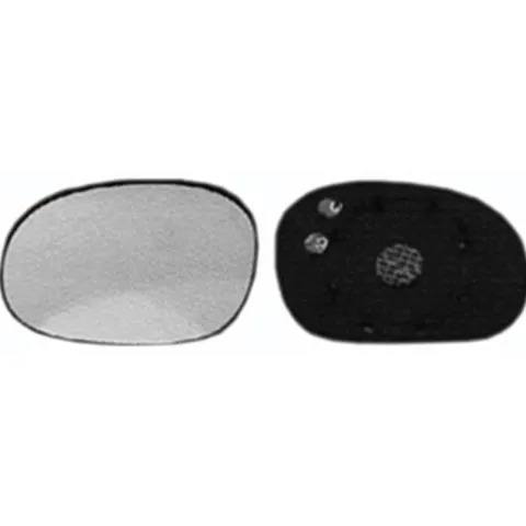 Miroir Glace rétroviseur gauche pour CITROËN C3 I phase 2, 2005-2009 dégivrant, à clipser, Neuf