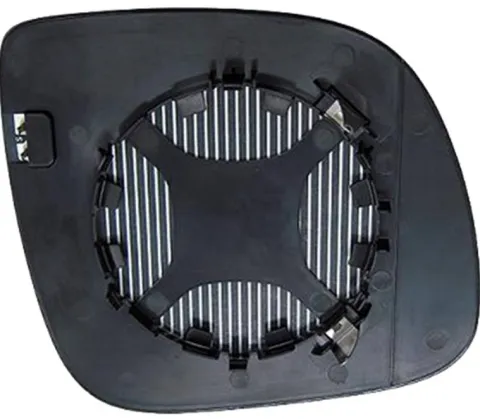 Miroir Glace rétroviseur gauche pour VOLKSWAGEN TRANSPORTER T5, 2013-2015 (108 mm), dégivrant, asphérique