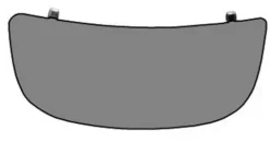 Miroir Glace rétroviseur gauche pour NISSAN PRIMASTAR phase 2, 2006-2016, verre inférieur, à coller