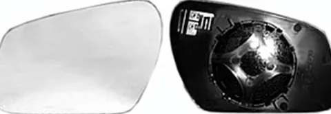 Miroir Glace rétroviseur gauche pour FORD FOCUS C-MAX 1 phase 2, 2007-2010, dégivrant, à clipser