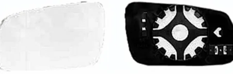 Miroir Glace rétroviseur gauche pour SEAT IBIZA II ph.3, 1999-2002, dégivrant, asphérique, à clipser