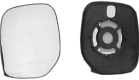 Miroir Glace rétroviseur gauche pour PEUGEOT PARTNER I phase 1, 1996-2002, dégivrant, à clipser