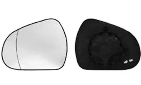 Miroir Glace rétroviseur gauche pour PEUGEOT 207 Sport phase 1, 2006-2009, dégivrant, asphérique