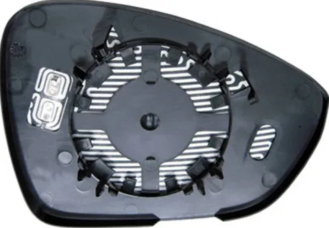 Miroir Glace rétroviseur gauche pour CITROËN C4 II ph.1, 2010-2014, dégivrant, asphérique, à clipser