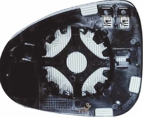 Miroir Glace rétroviseur gauche pour VOLKSWAGEN TOUAREG II 2010-2014, dégivrant, bleu, Neuf