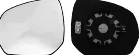 Miroir Glace rétroviseur gauche pour CITROËN C3 PICASSO phase 2, 2012-2017, dégivrant, à clipser