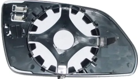 Miroir Glace rétroviseur gauche pour SKODA OCTAVIA II ph. 1 2004-2009, dégivrant, asphérique, Neuf