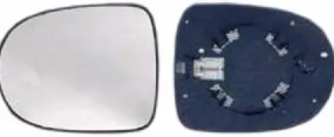 Miroir Glace rétroviseur gauche pour RENAULT CLIO III ph.2 2009-2012 dégivrant asphérique, à clipser