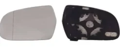 Miroir Glace rétroviseur gauche pour AUDI A3 II ph.3 (3 portes) 2010-2012, dégivrant, asphérique