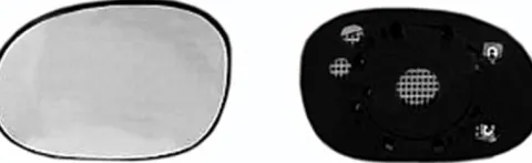 Miroir Glace rétroviseur gauche pour CITROËN XSARA PICASSO phase 2, 2004-2010 dégivrant, asphérique