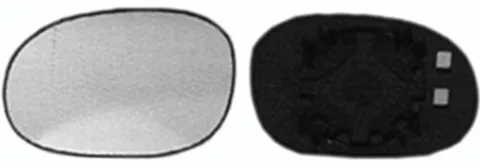 Miroir Glace rétroviseur gauche pour CITROËN XSARA PICASSO phase 1, 1999-2004 asphérique, à clipser