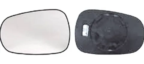 Miroir Glace rétroviseur gauche pour RENAULT CLIO CAMPUS, 2006-2009 dégivrant, asphérique à clipser
