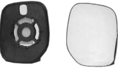 Miroir Glace rétroviseur gauche pour PEUGEOT PARTNER I phase 2, 2002-2008, à clipser, Neuf