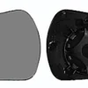 Miroir Glace rétroviseur gauche pour PEUGEOT 207 phase 2, 2009-2012, asphérique, à clipser, Neuf