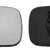 Miroir Glace rétroviseur gauche pour RENAULT MÉGANE II phase 2, 2006-2009, asphérique, à clipser
