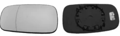Miroir Glace rétroviseur gauche pour RENAULT MÉGANE II phase 2, 2006-2009, asphérique, à clipser