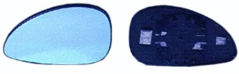 Miroir Glace rétroviseur gauche pour CITROËN C4 I phase 2 2008-2009, bleu, dégivrant, asphérique