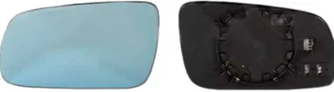 Miroir Glace rétroviseur gauche pour AUDI A3 I phase 1, 1996-2000, (grand modèle), bleu, asphérique