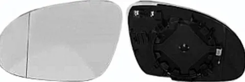 Miroir Glace rétroviseur gauche pour VOLKSWAGEN GOLF PLUS phase 2, 2009-2014, dégivrant, asphérique