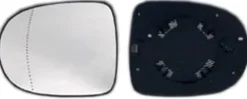 Miroir Glace rétroviseur gauche pour RENAULT TWINGO II phase 2, 2012-2014, asphérique, à clipser