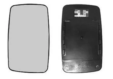 Miroir Glace rétroviseur gauche pour MERCEDES SPRINTER I (W901-W905), 2000-2006, dégivrant à clipser