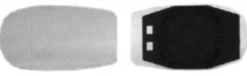 Miroir Glace rétroviseur pour FIAT PUNTO II ph.2, 2003-2009, gauche ou droit, asphérique, à clipser