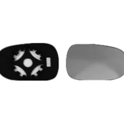 Miroir Glace rétroviseur pour RENAULT MODUS de 2004 à 2008, droit ou gauche, dégivrant, Neuf