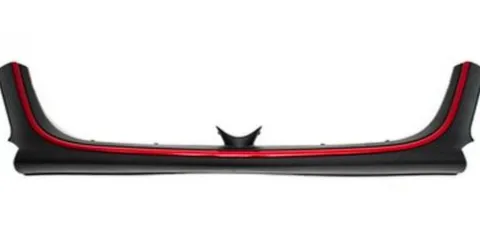 Moulure Bandeau centrale de pare-chocs avant pour ALFA ROMEO GIULIETTA depuis 2016, noir avec profil rouge, Neuve