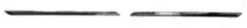 Moulures chromées pour RENAULT MEGANE III ph.3, 2014-2016, droite & gauche, baguettes sur calandre
