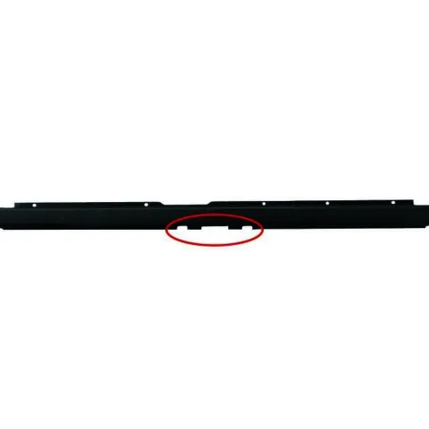 Pare chocs arrière central pour FIAT DUCATO Camping-car III phase 2 depuis 2014, noir, trou crochet