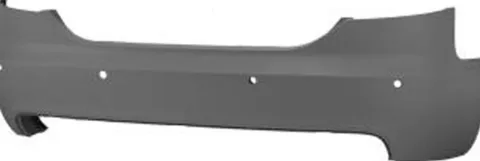 Pare chocs arrière pour AUDI A6 III ph. 1 2004-2008, Mod. Berline, trous capteurs radar, Neuf