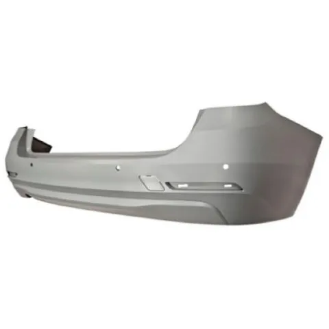 Pare chocs arrière pour BMW Serie 3 F30 2012-2014, trous radar + supports, avec cache crcohet, Mod. SW, Neuf à peindre