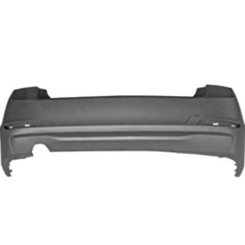 Pare chocs arrière pour BMW Serie 3 F30, 2012-2014, Simple sortie d'echappement à gauche, Mod. BASIS 316-138-320 berline, Neuf à peindre