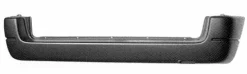 Pare chocs arrière pour CITROËN BERLINGO I phase 1, 1996-2002, noir, Neuf