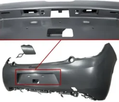 Pare chocs arrière pour CITROËN DS3 depuis 2016, avec trous moulures et cache crochet, Neuf à peindre