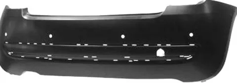 Pare chocs arrière pour FIAT 500 phase 1, 2007-2012, (trous moulure & radar x4), Neuf à peindre