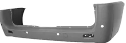 Pare chocs arrière pour FIAT SCUDO II 2007-2016, (châssis long), trous radar, Neuf à peindre